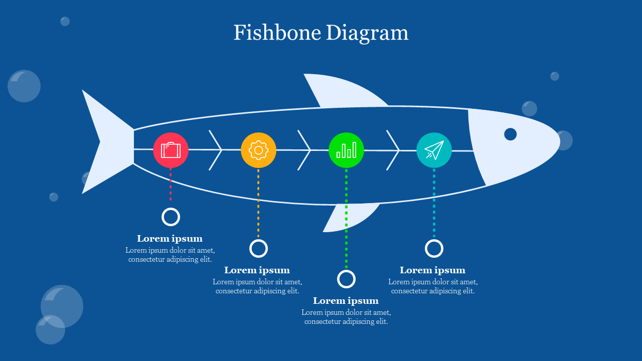 Free - Best Editable Fishbone Diagram Template PowerPoint Slide